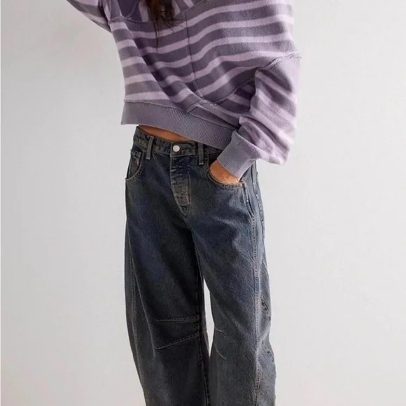 We The Free Indigo Lucky You Barrel Jeans - Picture 3 of 10